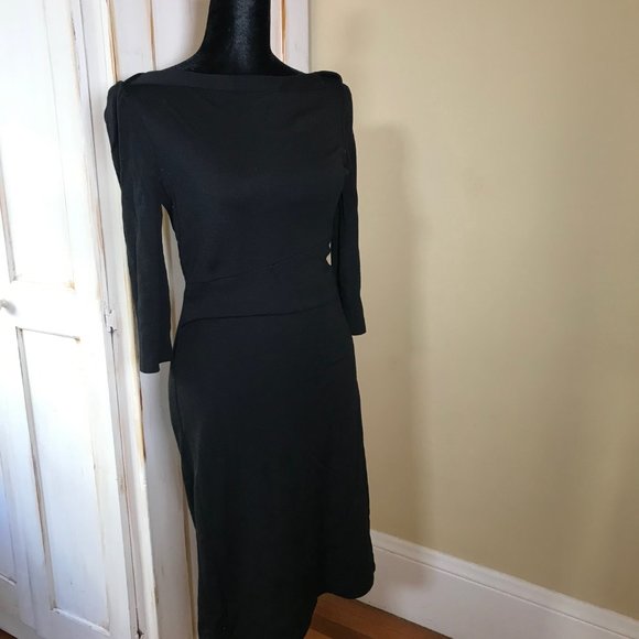 Diane Von Furstenberg Black Dress 4 6 - Picture 4 of 8